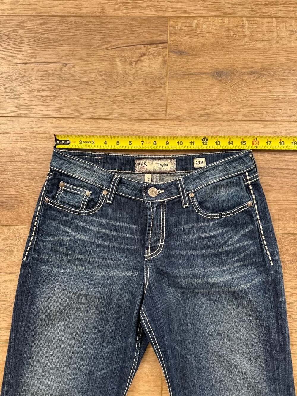 BKE Taylor Bootcut Jeans Women’s 29R Dark Wash Stretch Mid Rise Classic Denim - Picture 8 of 16